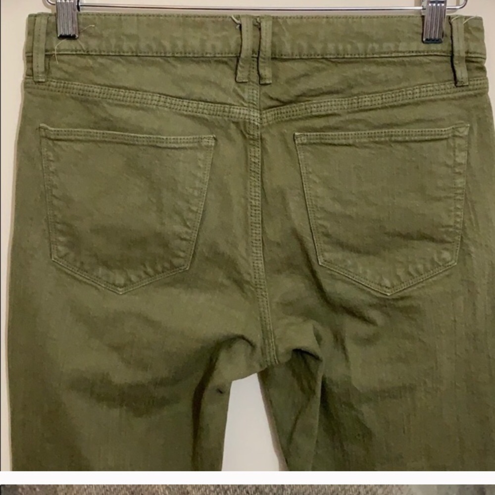 Madewell Skinny Skinny Ankle Jeans Olive Green EUC - Picture 6 of 11
